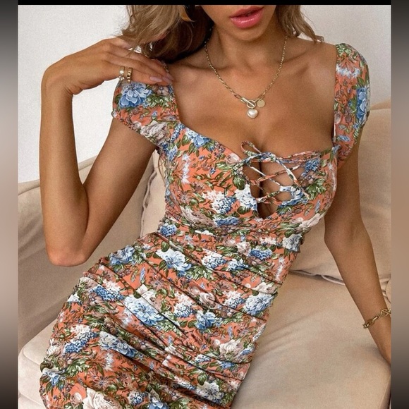 SHEIN Dresses & Skirts - Sexy Mini Ruched Dress